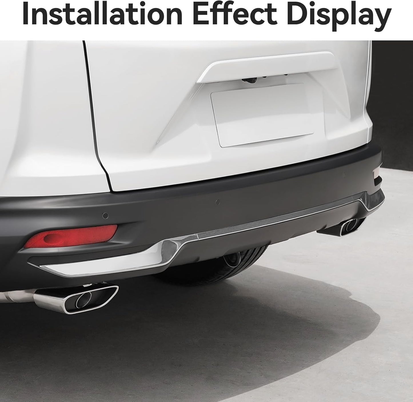 3PCS Rear Bumper Protector Guard Cover Molding Trim for Honda CRV 2022 2021 2020 Hybrid (Include HEV) Accessories Stainless Steel Material Mirror Silver