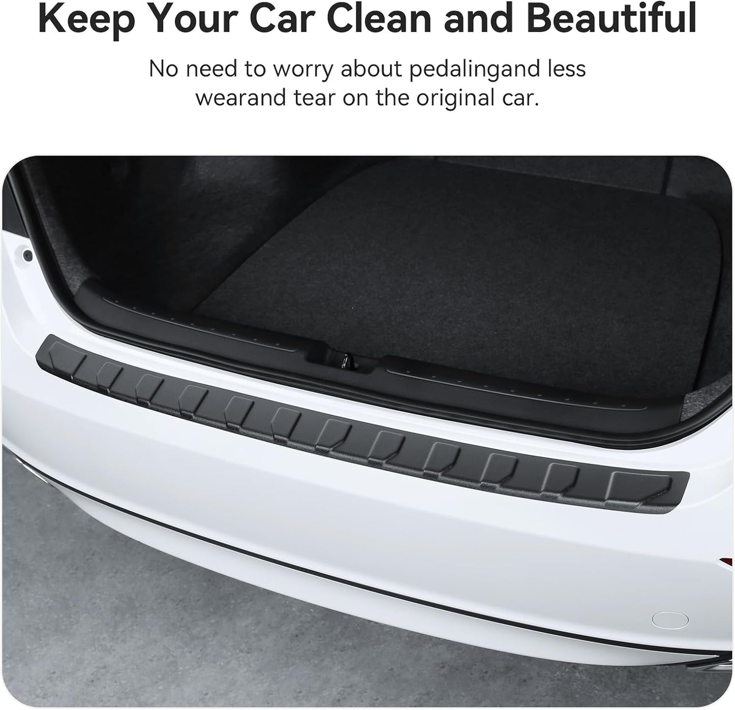 Exterior Rear Bumper Protector Compatible with Honda Accord 2022 2021 2020 2019 2018 Hybrid (Include HEV) Accessories ABS Material Rear Bumper Guard Trunk Sill Protector (Black)