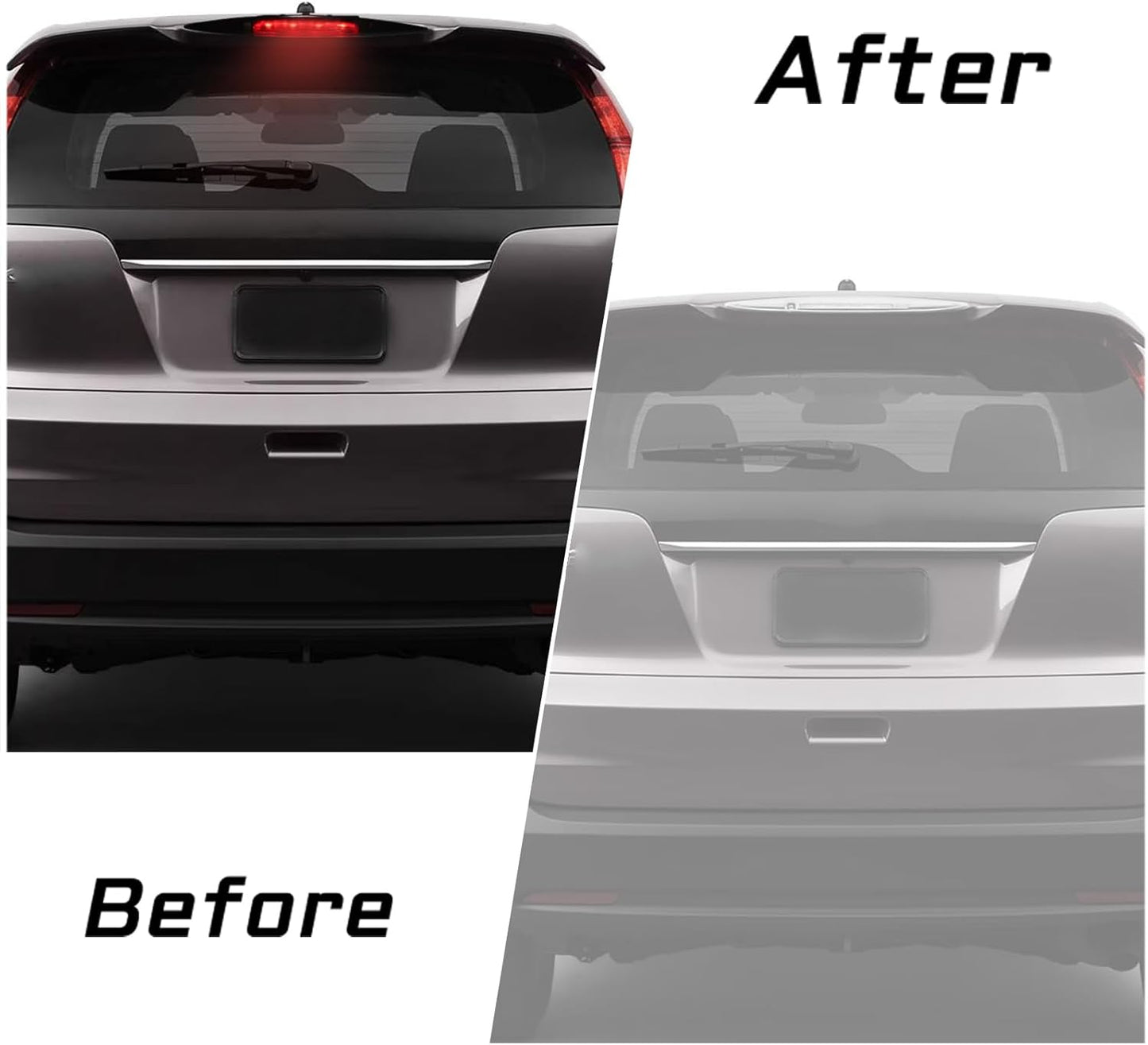 High Mount Stop Light LED Third Brake Light Assemblies Fits for Honda CR-V 2012 2013 2014 2015 2016 Rear LED 3rd Brake Lamp(Smoke)