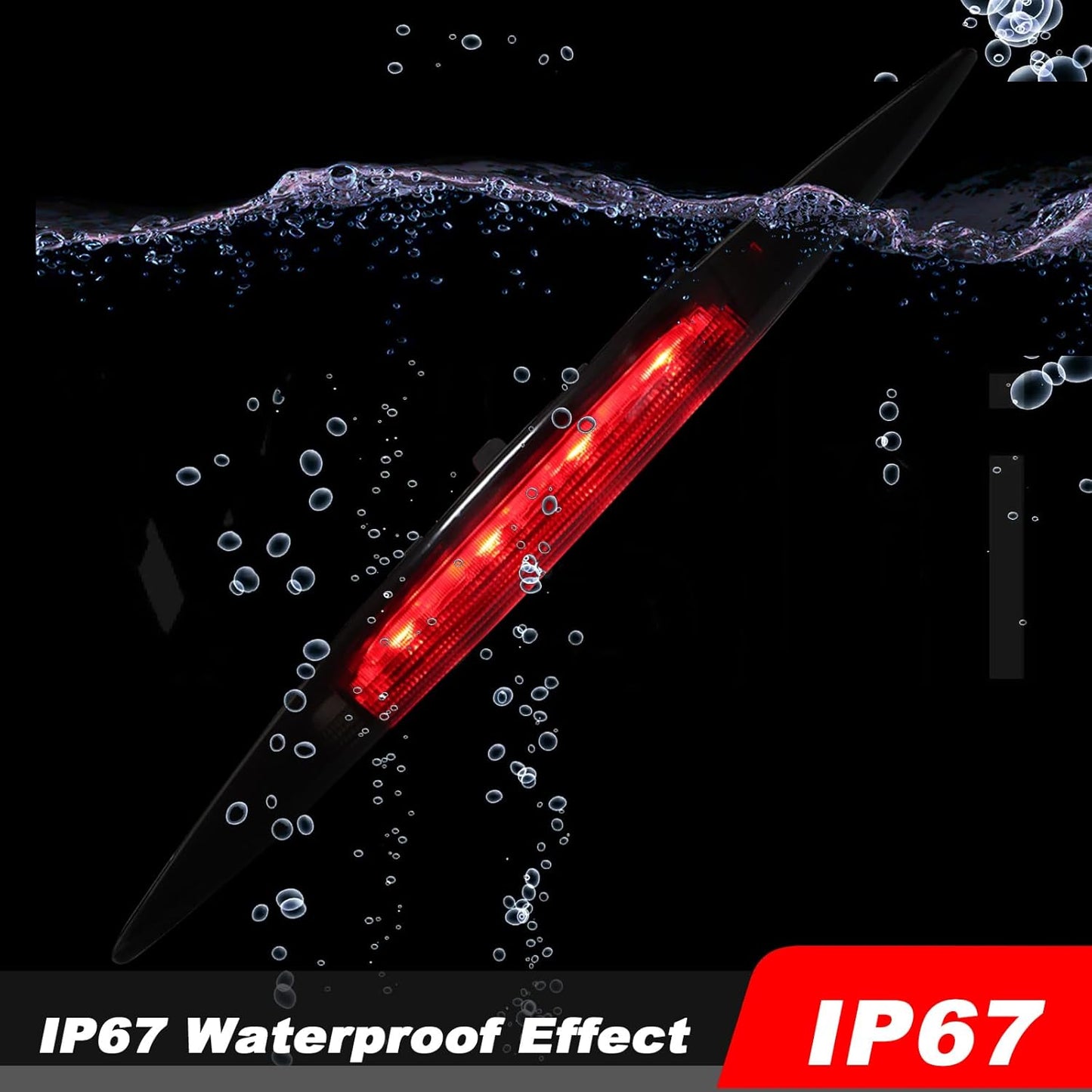 High Mount Stop Light LED Third Brake Light Assemblies Fits for Honda CR-V 2012 2013 2014 2015 2016 Rear LED 3rd Brake Lamp(Smoke)