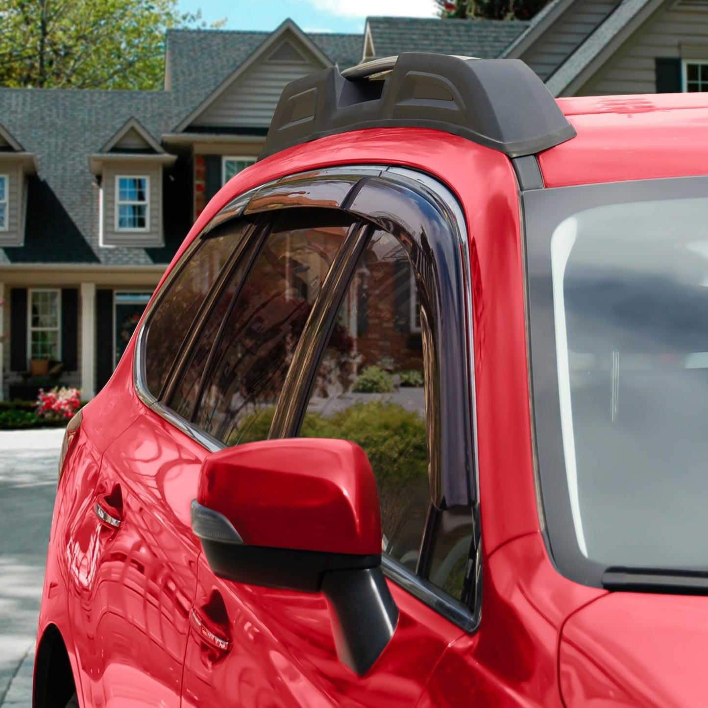 Voron Glass Tape-on Extra Durable Rain Guards for Subaru Outback 2015-2019, Window Deflectors, Vent Window Visors, 6 Pieces - 100493