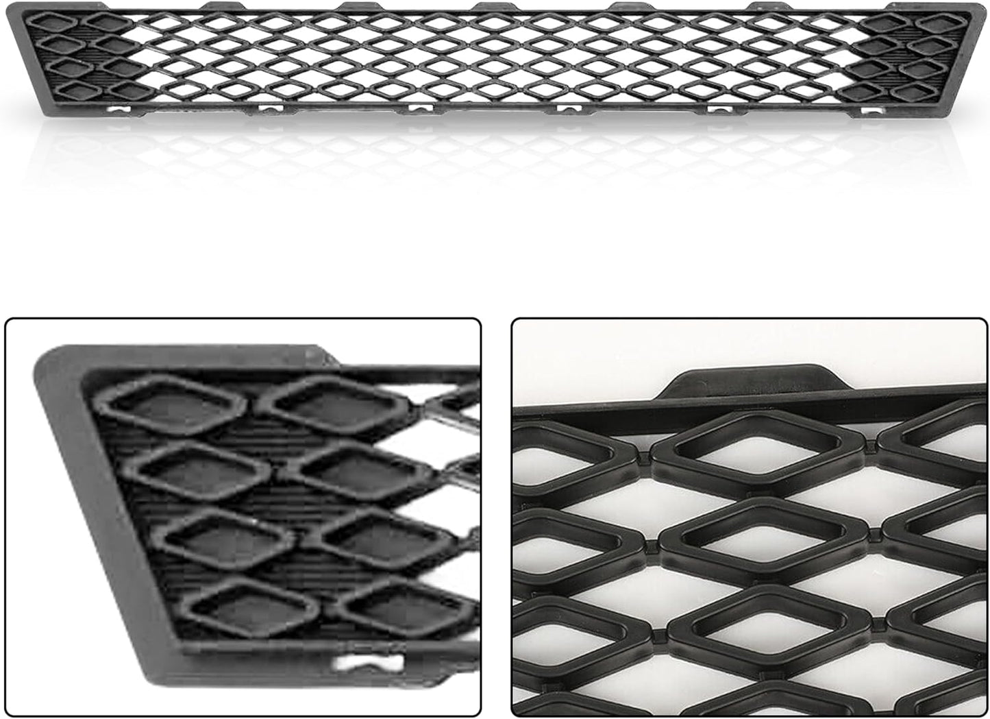 PartsFlow Front Bumper Grill Lower Grille Textured Black Plastic For 2011 2012 2013 Kia Optima KI1036113