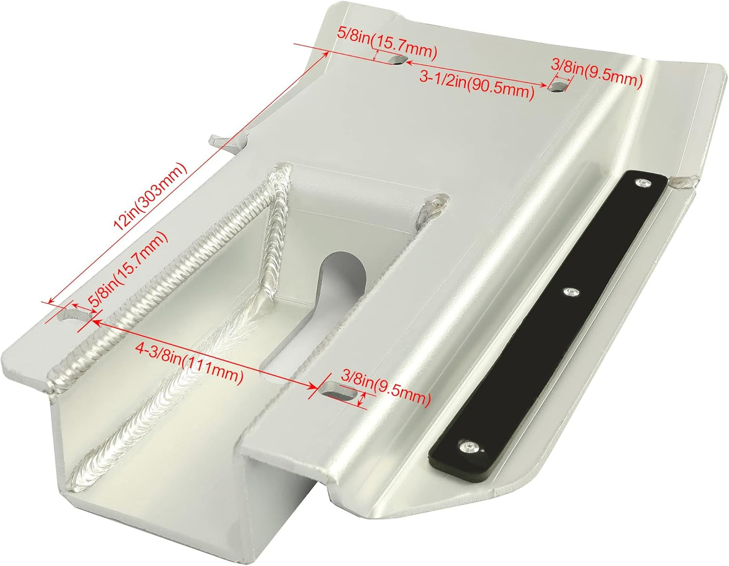 KUAFU Swing Arm Skid Plate Compatible with 1999-2014 Honda TRX 400EX 400X ATV Skid Plate Guards