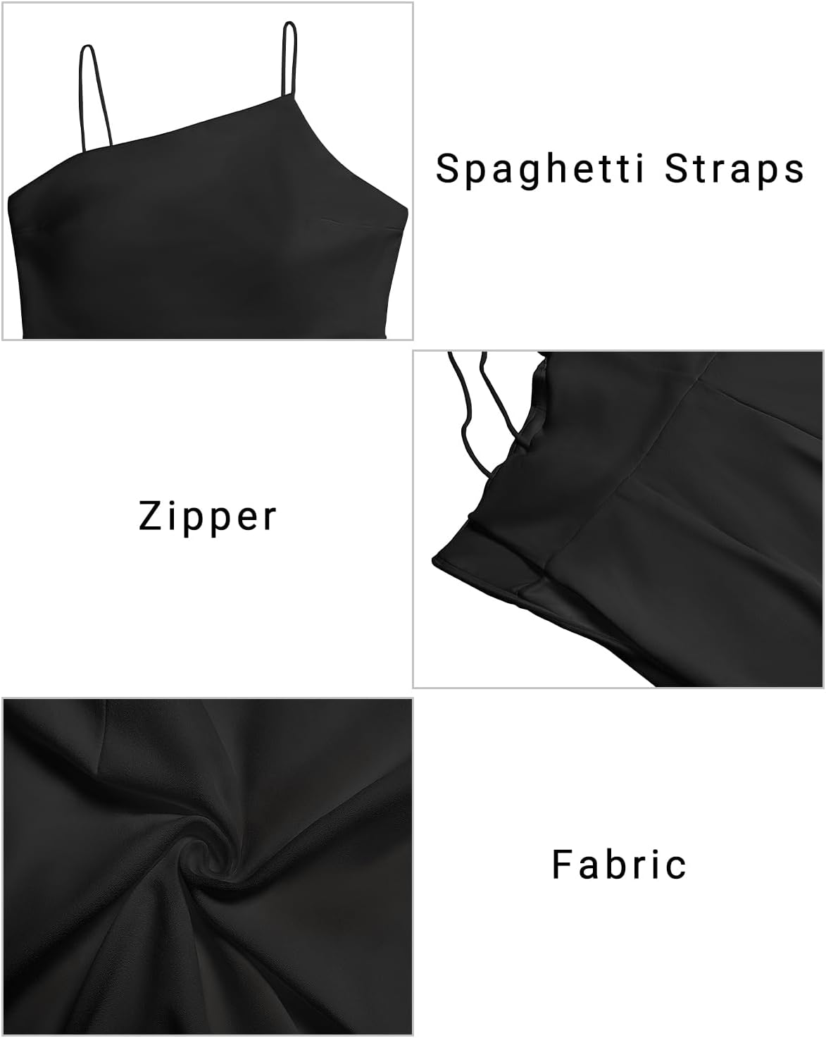 Holipick Women’s Graduation Dress - Midi Formal Spaghetti Straps Wedding Guest Cocktail Party Slit Bodycon Dresses (size xxl)