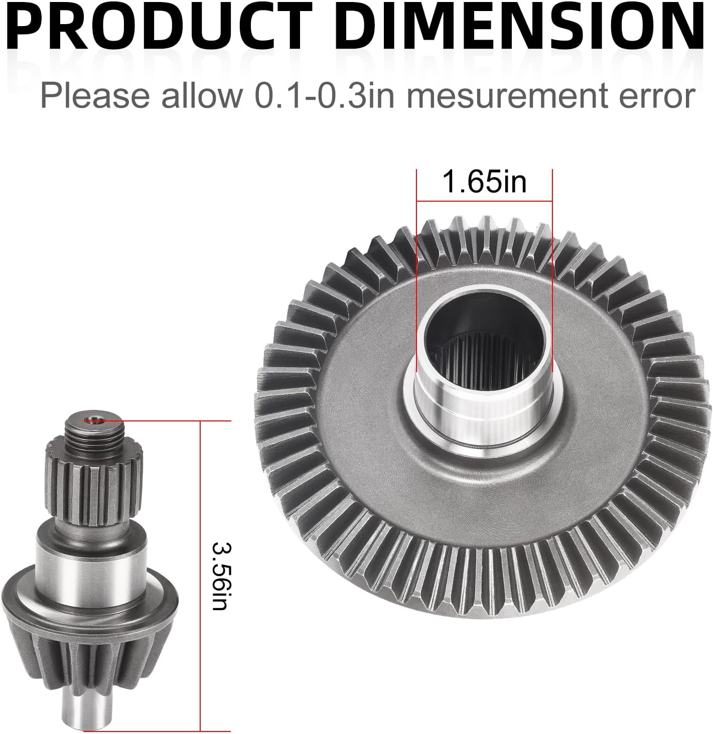 Rear Differential Ring and Pinion Gear for Honda Recon Sportrax 250 TRX250 TE TM EX TRX250X 1997-2023