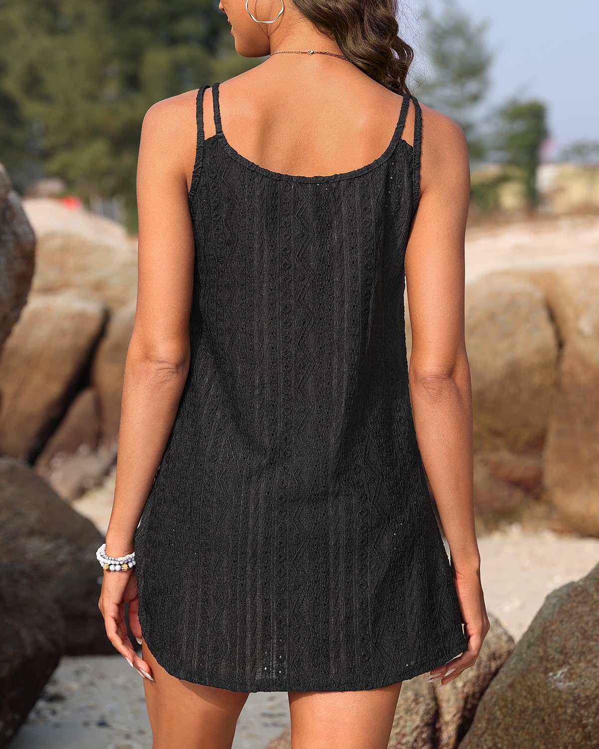 Aqua Eve Women Swimsuit Cover Up - Beach Coverup Dress Crochet Bathing Suit Coverups Sleeveless Twist Swimwear (size xxl)