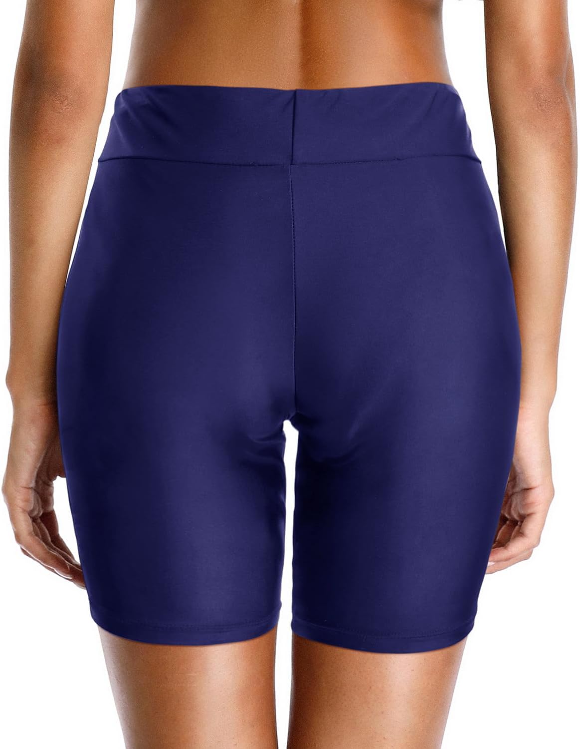 Holipick 7" Swim Shorts Women High Waisted Bathing Suit Shorts Swimsuit Boy Short Long Swimwear Bottom (large)