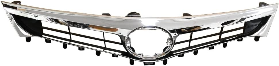 Compatible with 2013 2014 2015 AVALON Upper Grille Front Bumper Upper Mesh Grille Chrome Grill