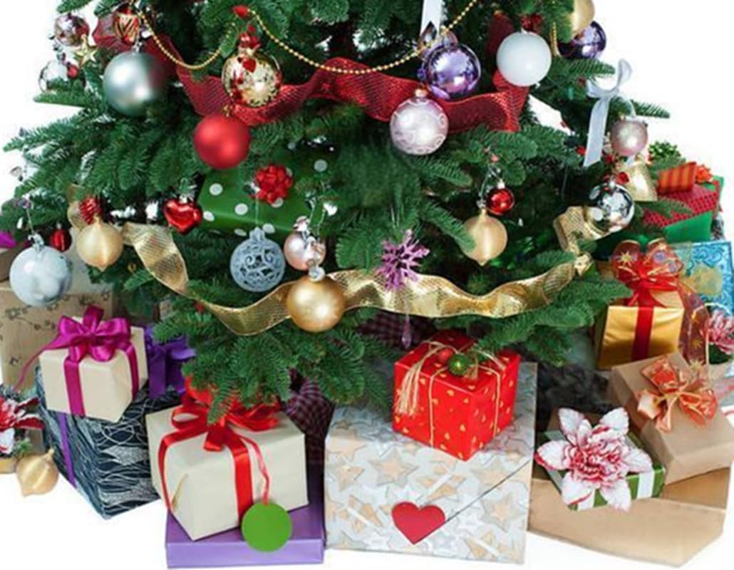 Mini Christmas Tree Artificial Small Christmas Tree with LED Lights Table Top Little 24" 60cm Decor Tabletop Xmas Tree Decorations