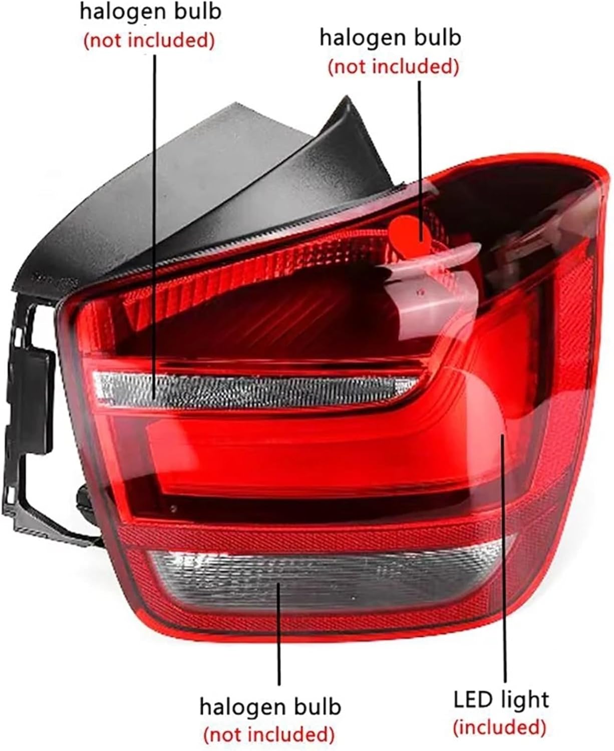 LED Tail Light Assembly Compatible With 1 Series F20 F21 114i 118i 125i M135i 2010-2015 63217270095 63217270096 Brake Lights(Right)