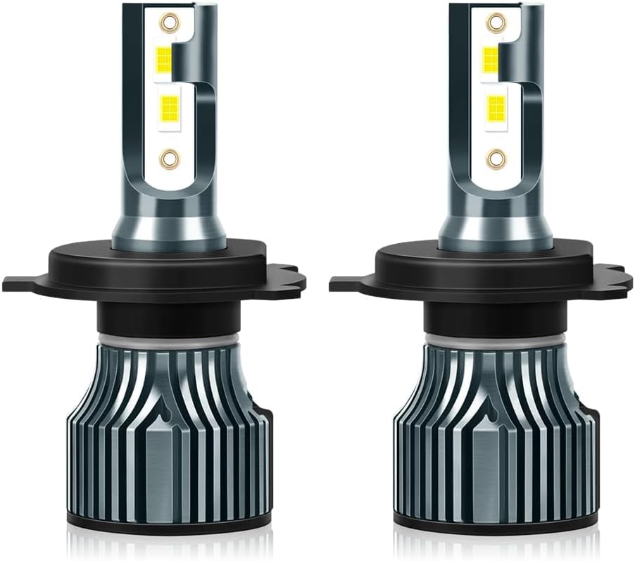 A8 Light Bulbs 12000LM 400% Brighter 3570 Chips Fog Bulb, Plug and Play 6500K Cool White, IP68 Waterproof, Pack of 2, Interior Light Dome Map Door License Plate Lights (H4) (h4/9003/hb2)