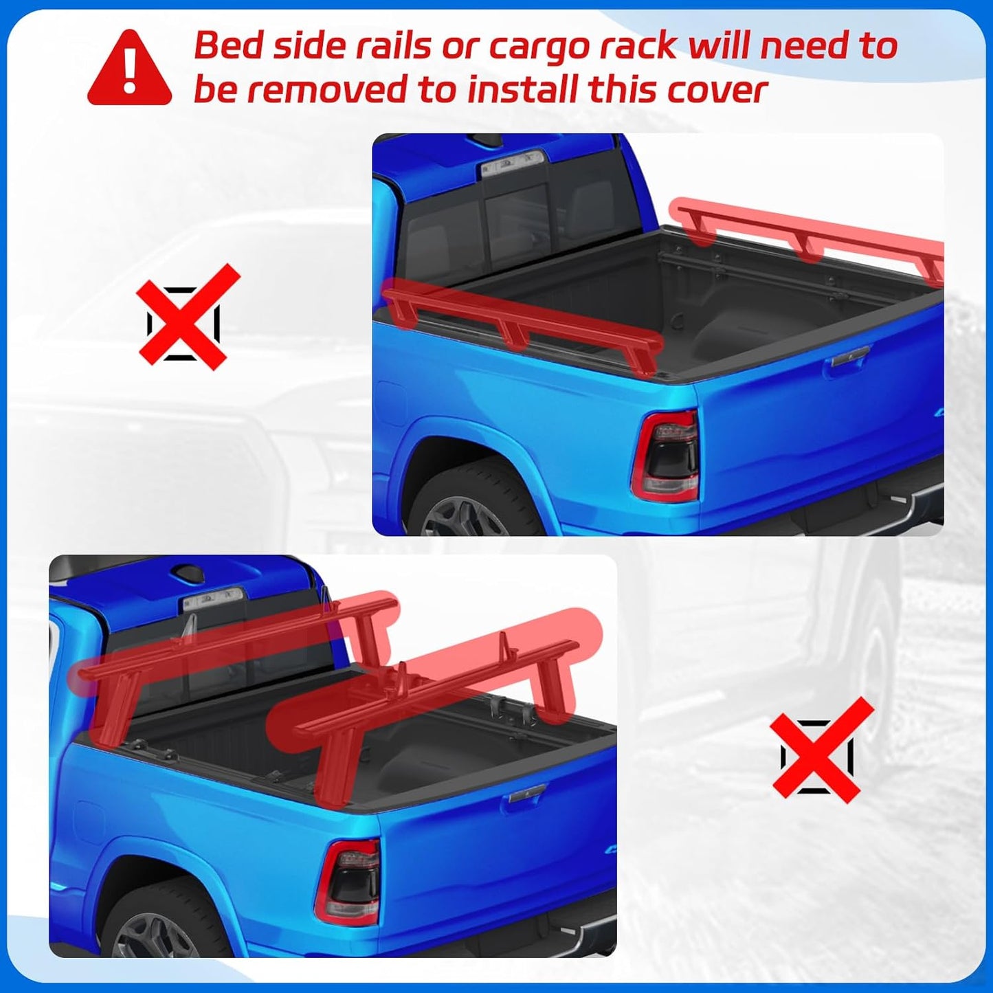 Soft Roll Up Tonneau Cover for 2005-2025 Nissan Frontier, 6.1FT Truck Bed Covers with Dual-Coated Vinyl, Black