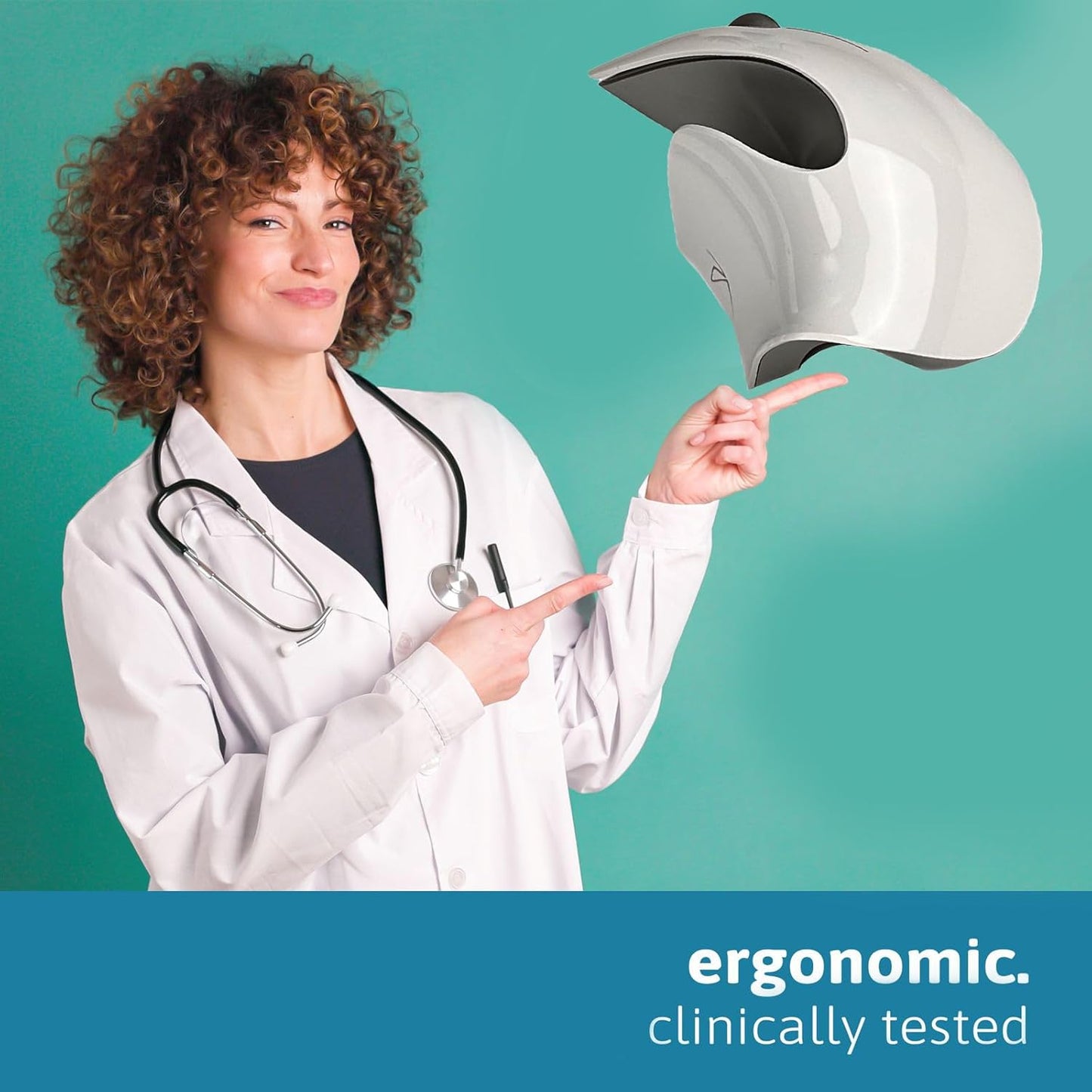 PAM Pro Advanced Ergonomic Mouse Clinically Tested, Reduces Muscle Strain, Wireless USB, Bluetooth, 4K DPI, Quiet Clicks, Easy Switch, Silent Smartwheel, Windows/Mac/Chrome/Linux/Android, White