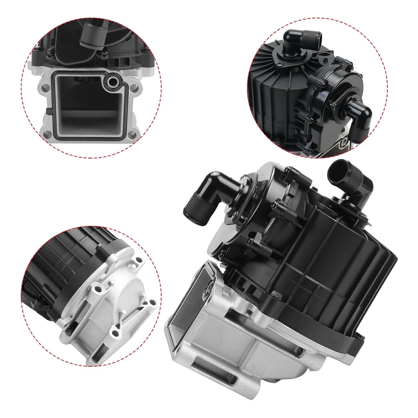 Crankcase Ventilation Oil Separator with Gasket Compatible for 2008-2014 Volvo Mack D13 D16 MP8 Engine Replace 21122541 20499419