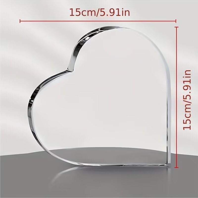 Acrylic Heart shaped Gratitude Mother Decoration Ornament Gifts For Mum From Daughter Son Best Personalised Mum Gifts Ideas I Love You Mummy Presents For Mum Heart Acrylic Decor For Mothers Day (around 80 to 100 pieces)