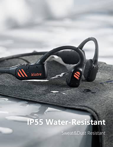klatre LS1 Open Ear Bone Conduction Headphones Bluetooth 5.2 | Sweatproof and Water Resistant | Wireless Bone Conduction Sport Headset ...