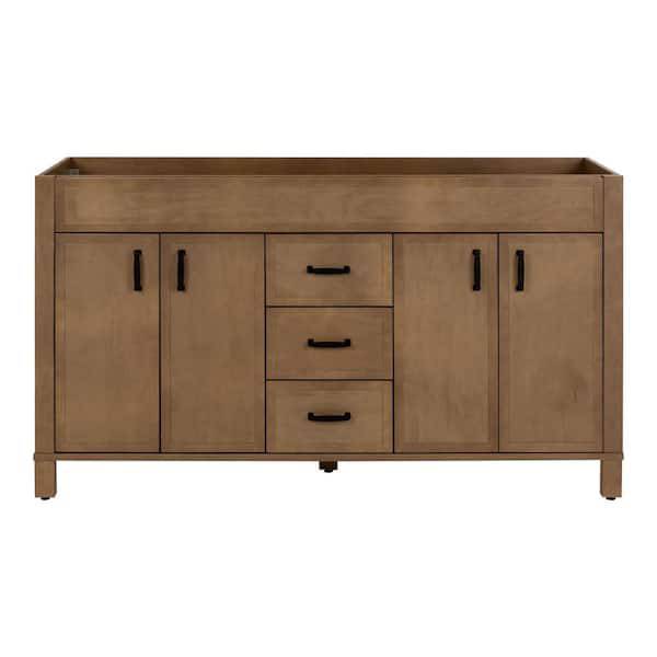 Winsome 60 in. Double Bath Vanity Cabinet without Top in Sand