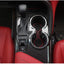 XITER 1Pcs ABS Carbon Fiber Black Gear Shift Knob Console Panel Trims Cover Cup Holder Decor Sticker for Toyota Camry LE SE TRD SE 2018 2019 2020 2021 2022 2023 2024-Without Seat Heater Switch