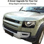 Front Grille Trim Strips For Land Rover Defender 90 110 2020-2022 Grille Trim Strips Cover Frame Car Decorations Stickers (Matte Black)