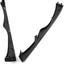 Headlight Trim Moulding Set, Headlight Trim Moulding Set Front Lower Left and Right, 2pcs Replacement for E46 2002-2005 OEM 51130030406 51130030407