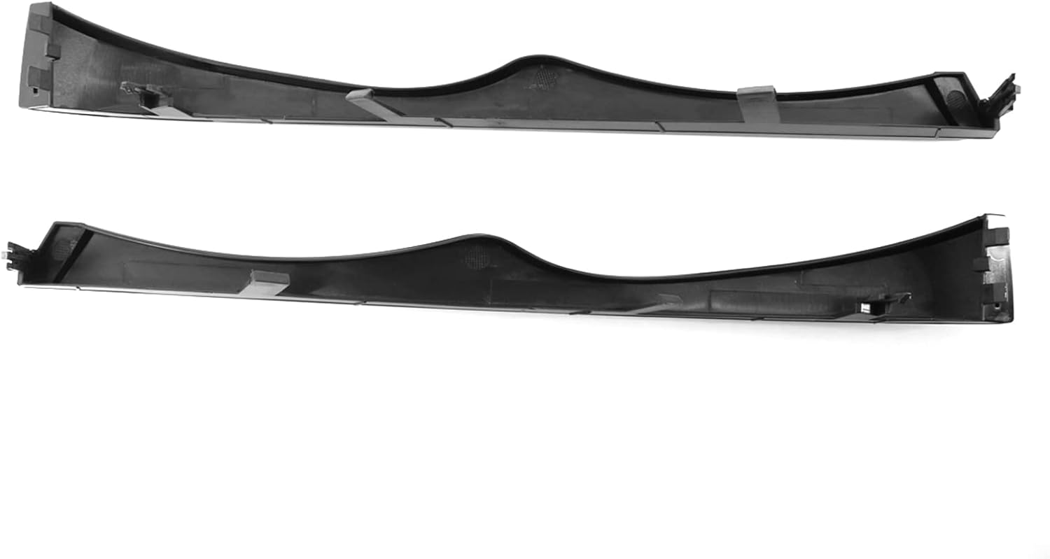 Headlight Trim Moulding Set, Headlight Trim Moulding Set Front Lower Left and Right, 2pcs Replacement for E46 2002-2005 OEM 51130030406 51130030407