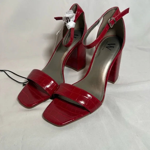 Worthington Red Sandal Heels Size 7 NWT no box