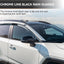 Window Visor 6 Piece Set for Toyota RAV4 2013 2014 2015 2016 2017 2018 Safe RAIN Out-Channel Guard Deflector (for RAV4 13-18 6-Piece Set)