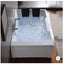72" Alcove Whirlpool LED Bathtub for 2 Persons with Left Drain