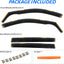 4 PCS in-Channel Window Rain Guards Fit for 2019-2025 Toyota RAV4, Smoke Tinted Vent Window Visors, Window Vent Deflector, Sun Visors Vent Shades, Car Accessories 2020 2021 2022 2023 2024