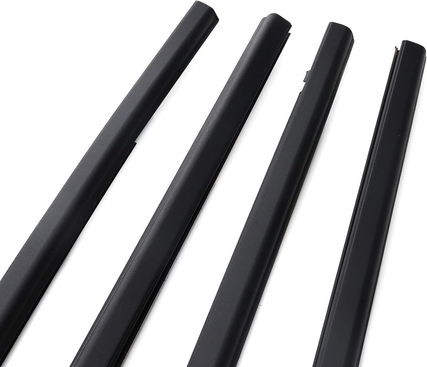 MotorFansClub 4PCS Weatherstrip Window Sealing Fit for Honda Civic Sedan 2016 2017 2018 2019 2020 2021 Sealing Strip Door Outside Trim, Black