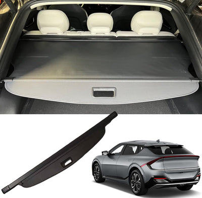 kaungka Cargo Cover Retractable Compatible with 2022 Kia EV6 Black Trunk Shielding Shade