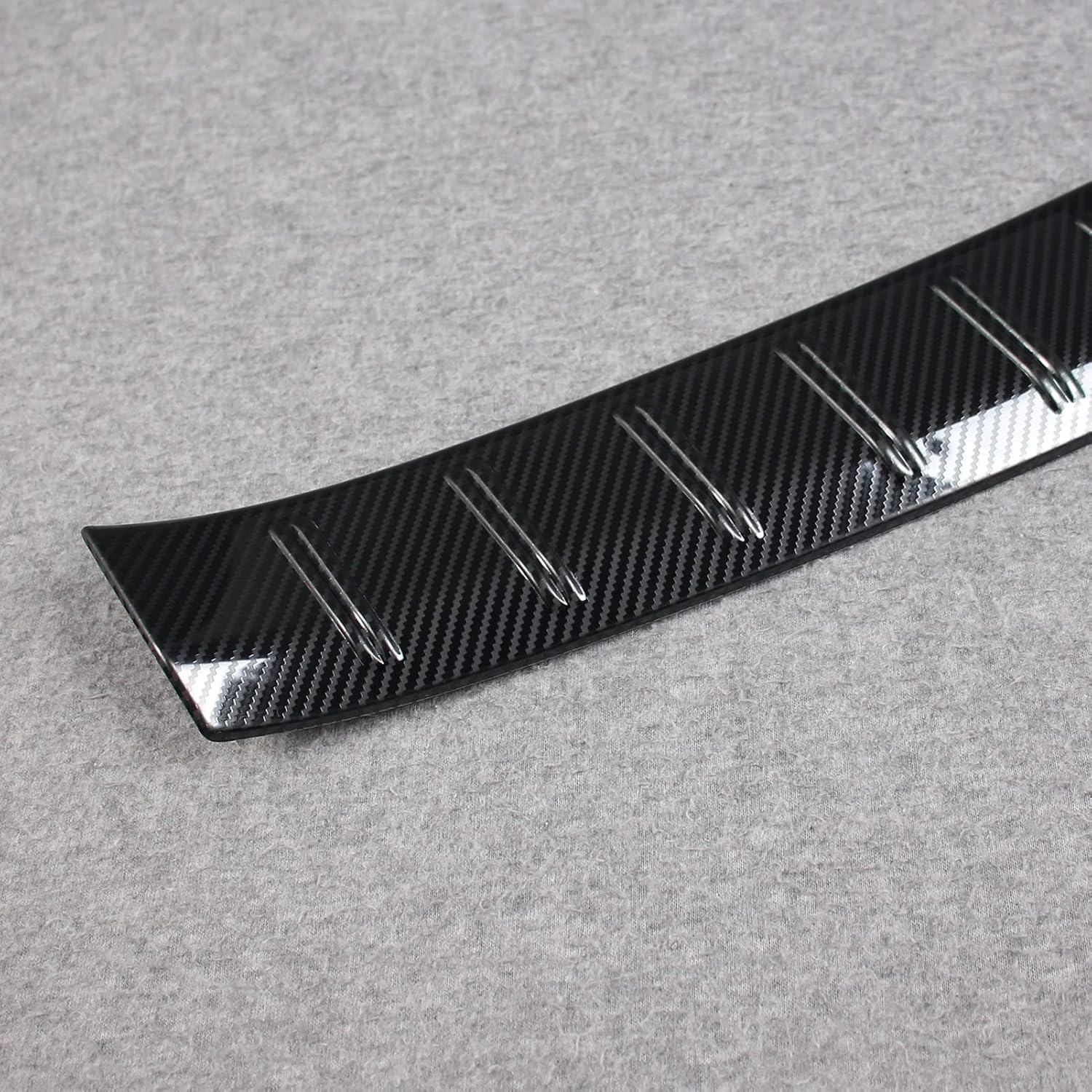 Beautost Fit for Lexus RX RX350 RX350h RX500h F Sport 2023 2024 2025 Rear Inside Bumper Sill Plate Guard Cover Trims (Carbon Fiber Black)