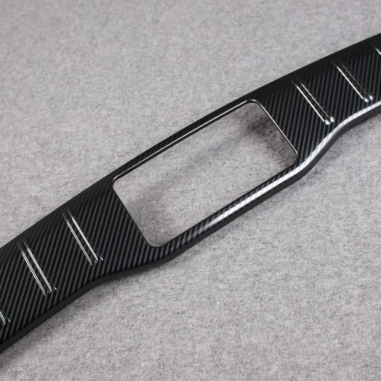 Beautost Fit for Lexus RX RX350 RX350h RX500h F Sport 2023 2024 2025 Rear Inside Bumper Sill Plate Guard Cover Trims (Carbon Fiber Black)