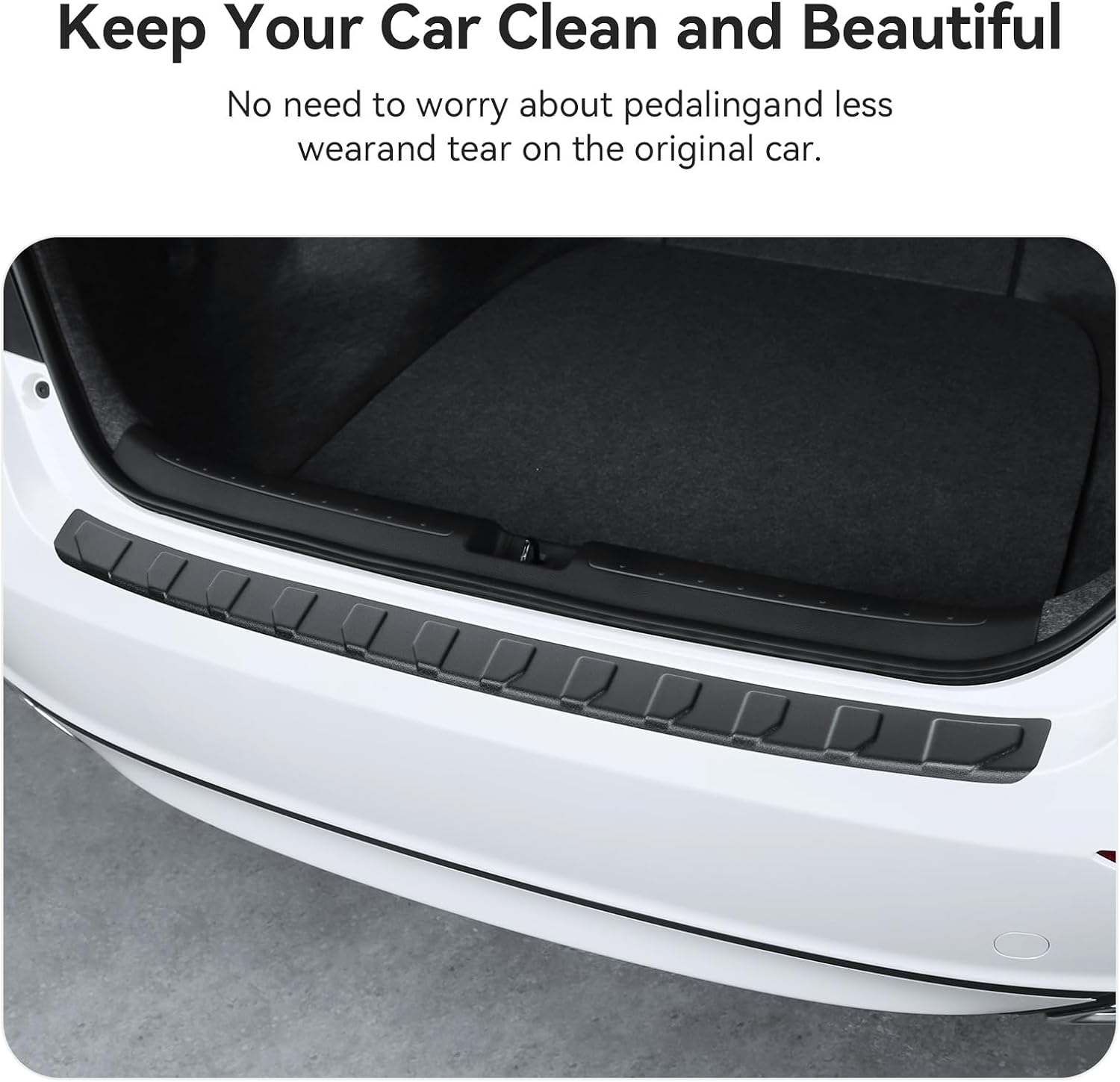 Exterior Rear Bumper Protector Compatible with Honda Accord 2022 2021 2020 2019 2018 Hybrid (Include HEV) Accessories ABS Material Rear Bumper Guard Trunk Sill Protector (Black)