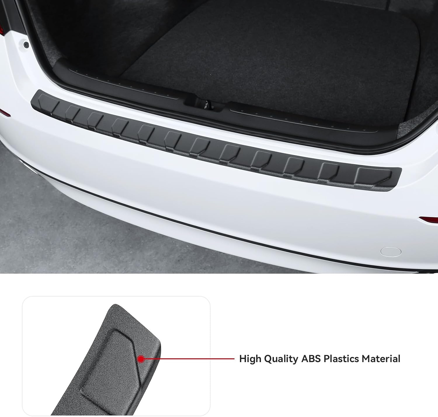 Exterior Rear Bumper Protector Compatible with Honda Accord 2022 2021 2020 2019 2018 Hybrid (Include HEV) Accessories ABS Material Rear Bumper Guard Trunk Sill Protector (Black)