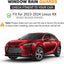 Shatterproof in-Channel Window Rain Guards for 2023-2025 Lexus RX 350H 450H, Extra Durable Window Deflectors, Vent Window Visors for Cars, Vent Deflector, 4pcs