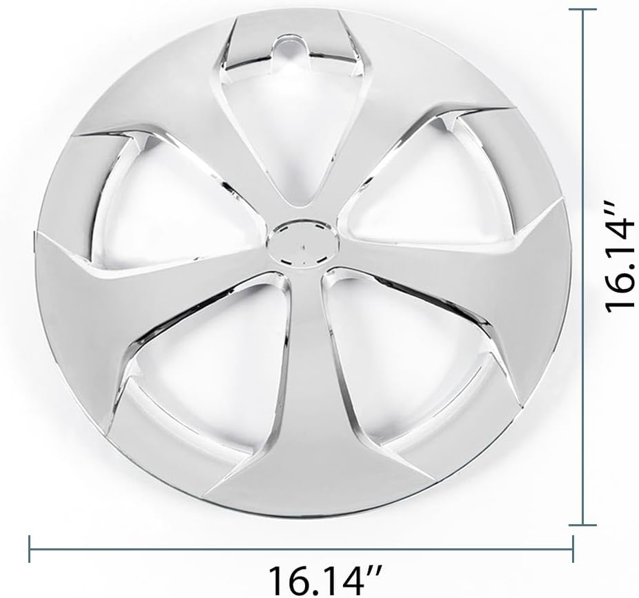 PIT66 Hubcap Wheel Cover 16 Inch 5-Spoke Compatible with Toyota Prius 15" 2012-2015, hubcap Silver Replacements 61167-42602-47060
