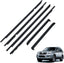 FZJDSD 7571160080 7572160080 Car Quarter Door Belt Moulding Black Set Compatible with Toyota Prado FJ / LC120 2003-2009 Compatible with Lexus GX470 Weatherstrip Window Molding Trim Window Seal Belt (model may vary)