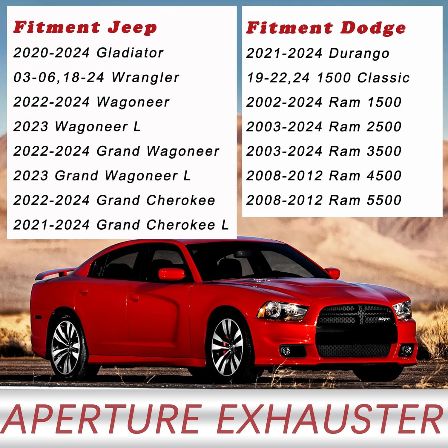 Body Side Aperture Exhauster Vents,for Dodge/Jeep Cab Rear Air Pressure Vent Louvers Replaces 68323649AB