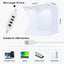 PULUZ 30cm Ring Light Photo Studio Light Box, Adjustable Portable Photography Shooting Light Tent Kit with White/Warm/Soft Lighting 128pcs LED Lights + 6 Backdrops for Product Display