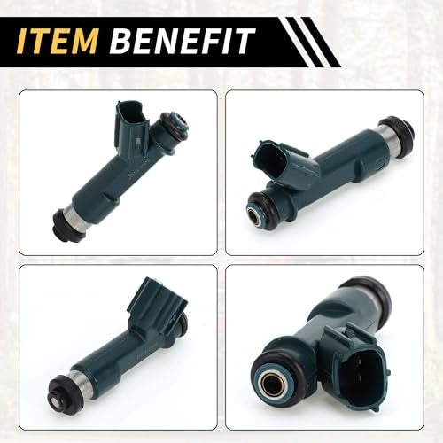 1 Pc Fuel Injector for Toyota 4Runner 2003-2009 Engine Fuel Injection Nozzle No.2320939015 12 Holes Plastic Green