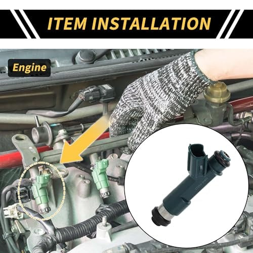 1 Pc Fuel Injector for Toyota 4Runner 2003-2009 Engine Fuel Injection Nozzle No.2320939015 12 Holes Plastic Green