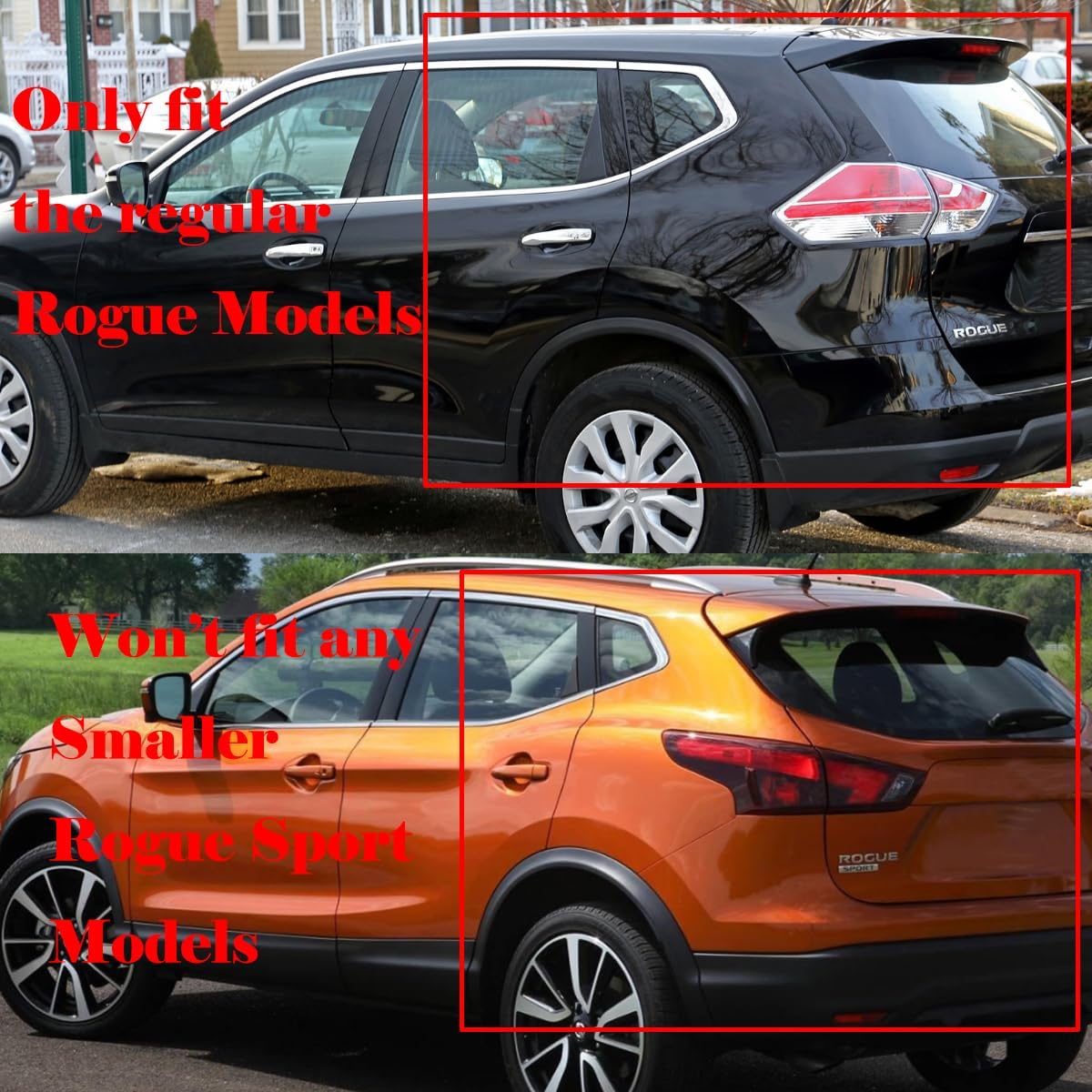 in-Channel Style Smoke Window Sun Rain Visors Vent Guard Deflector Compatible with Nissan Rogue 2014-2020