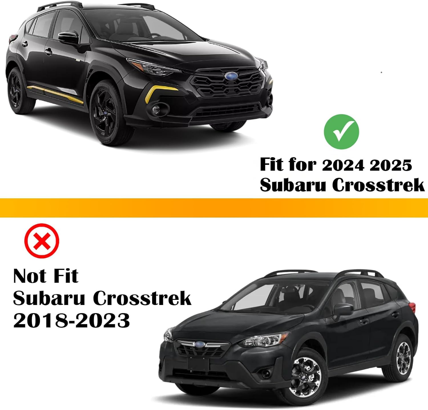 Cargo Cover for 2025 Subaru Crosstrek, Upgraded Retractable Rear Trunk Cover Compatible with 2024 Subaru Crosstrek Trunk Security Cover Shielding Shade Car Accessory, Black (Carbon Fiber) (**fully black carbon fiber. may vary**)