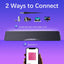 Computer Speakers, HiFi Sound Quality Computer Sound Bar, USB Powered PC Speakers, Bluetooth 5.0 and 3.5mm Aux-in Computer Speakers for Desktop, Laptops, PCs, Phones, Tablets, Xbox, Gaming Speakers (taotronics brand)