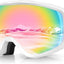 findway OTG Ski Goggles - Over Glasses Snow Snowboard Goggles for Men Women Adult & Youth - Anti-Fog 100% UV Protection