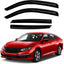 rainguards Compatible with 2016-2021 Honda Civic Hatchback Rain Guards