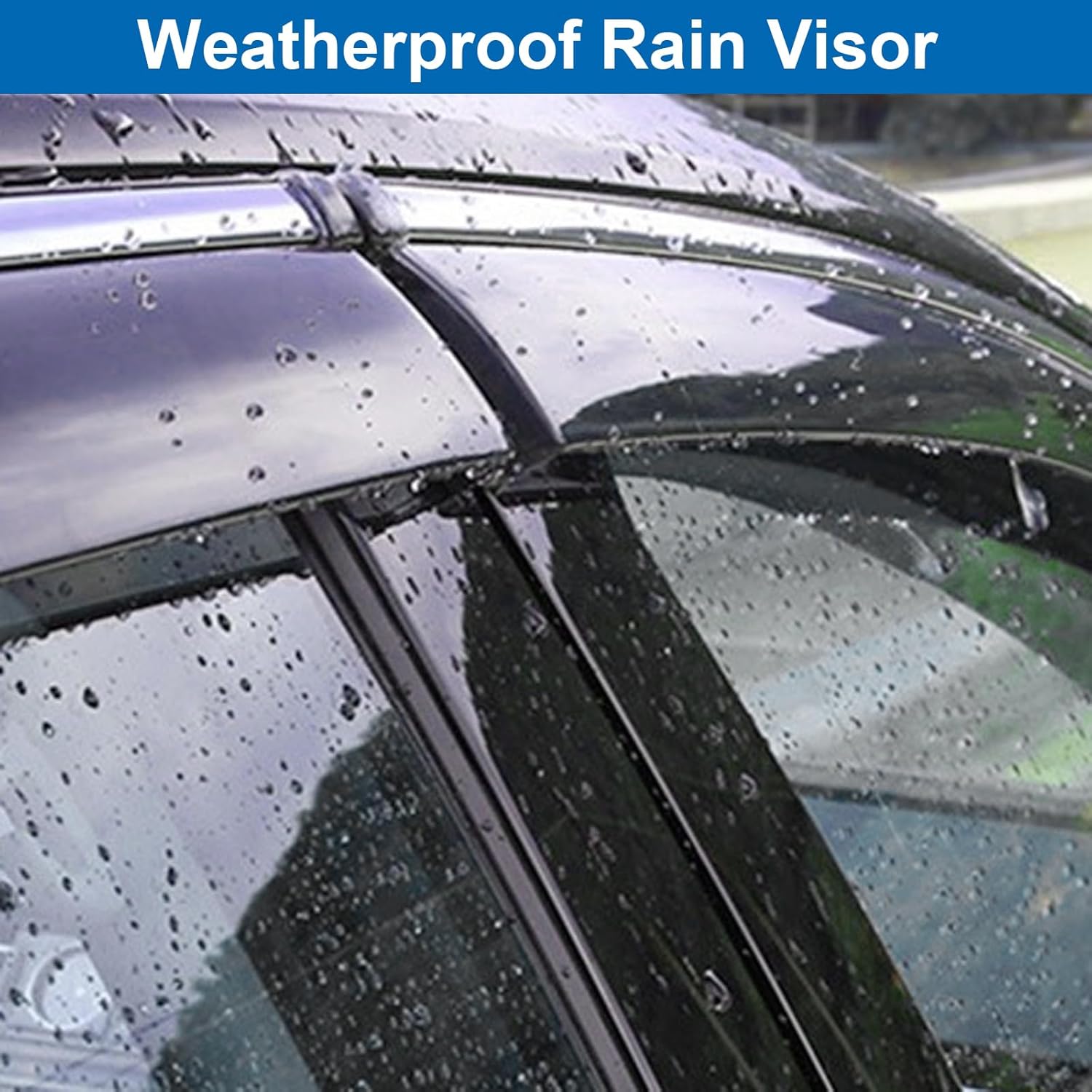 rainguards Compatible with 2016-2021 Honda Civic Hatchback Rain Guards
