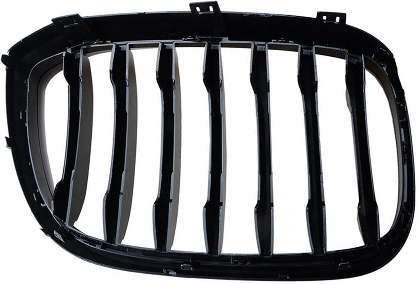 Black Performance Style Kidney Grille Compatible with X3 X4 2018-2021 G01 G02 Front Hood Grill Insert Replacement(2pc set Gloss Black Single Slat)