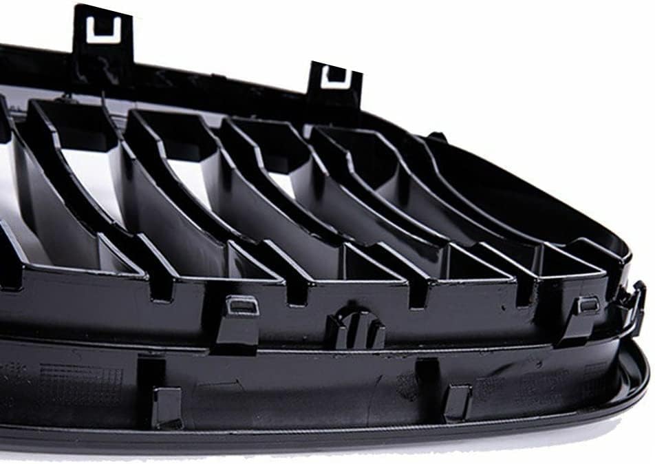 Black Performance Style Kidney Grille Compatible with X3 X4 2018-2021 G01 G02 Front Hood Grill Insert Replacement(2pc set Gloss Black Single Slat)